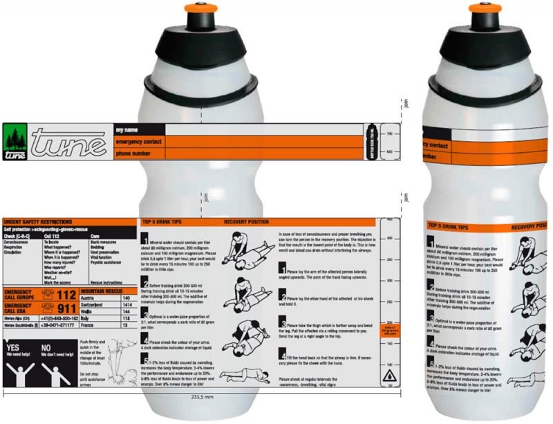 Tune Wasserträger 2.0 Carbonflaschenhalter