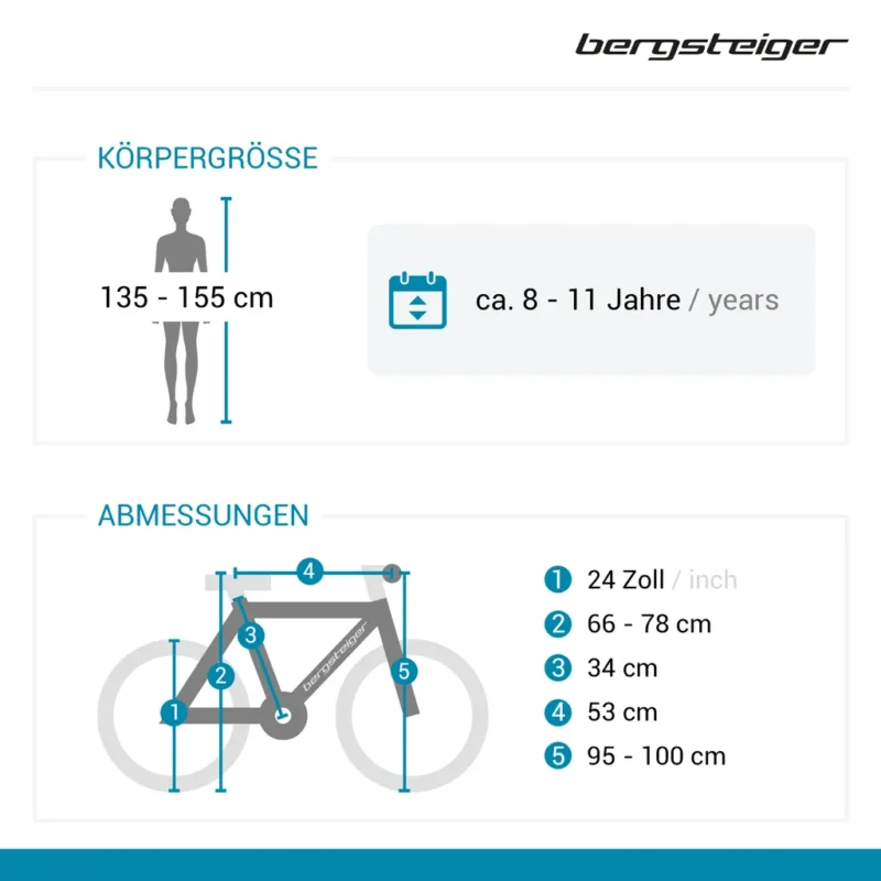 Bergsteiger Atlantis 24 Zoll Kinderfahrrad